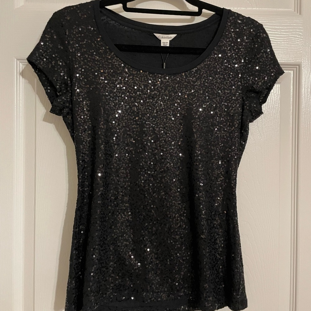 Calvin Klein sequin top